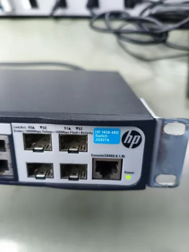 Switch HP 1920-48G (JG927A) - 48 Portas Gigabit + 4 SFP - Excelente Estado