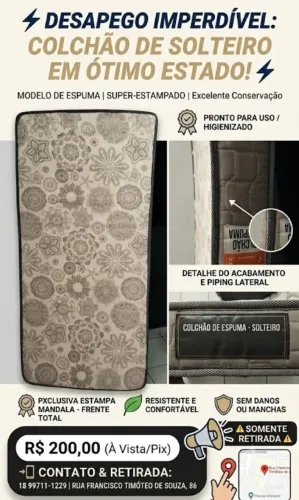 Colchão de Solteiro