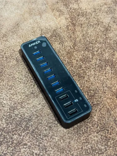Hub USB 3.0 Anker 10 Portas com Carregamento Rapido IQ