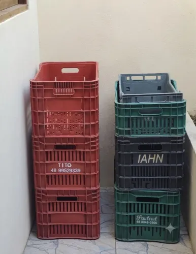 Vendo Lote com 7 Caixas Organizadoras Plásticas