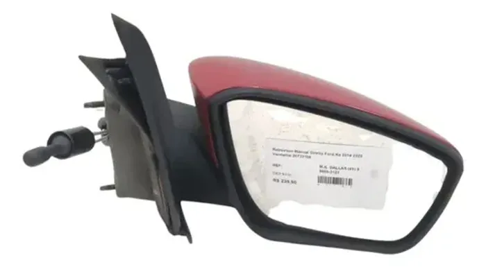 Retrovisor Manual Direito Ford Ka 2014 2022 Vermelho 20733106