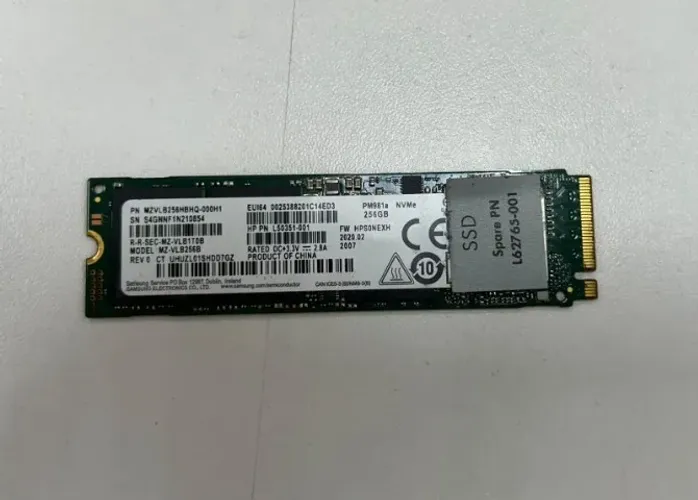 SSD M.2 NVME SAMSUNG 256GB