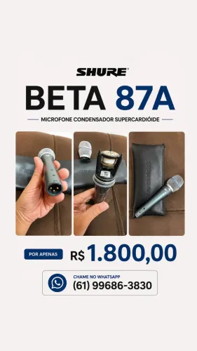 Microfone Shure beta 87a
