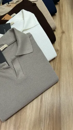 CAMISA POLO TRICOT TEXTURIZADA