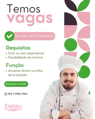 Vaga de emprego - cozinha 