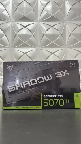 RTX 5070 Ti 16GB MSI Shadow 3X OC | Nova, Lacrada, NF e Garantia