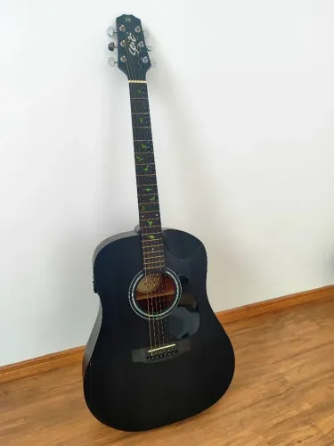 Violão Seizi Neo Akira Half Cutaway Preto