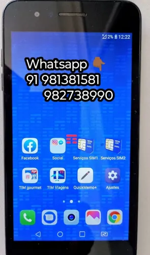 Celular LG k9 c TV 290,00 reais 