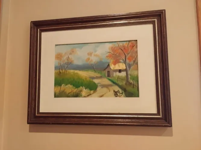 Quadros pintados a mão