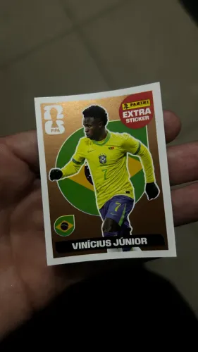 Figurinha Vini Jr de Ouro 