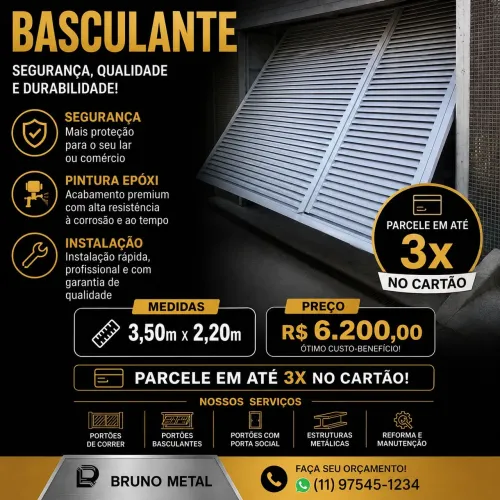 Portão basculante 