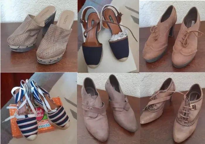 6 Pares Sapatos Arezzo Originais Femininos Tam. 34