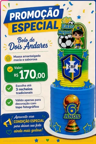 Bolo de dois andares