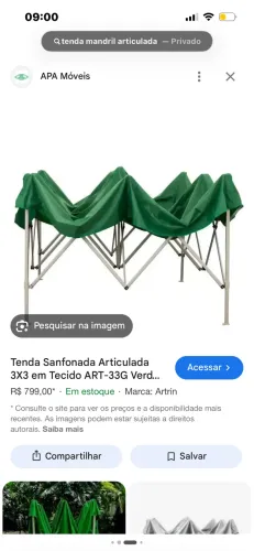 Gazebo mandril articulado novo