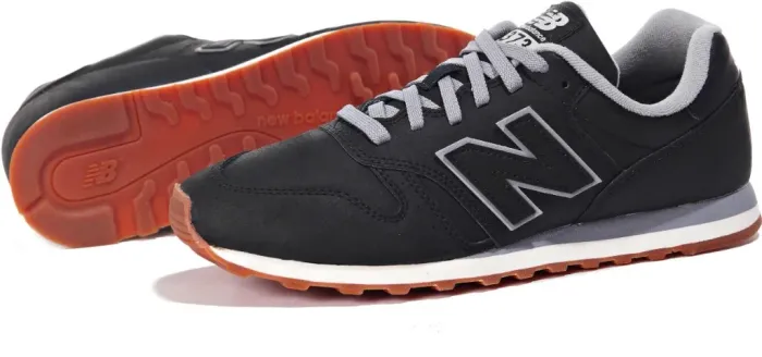 Tênis New Balance ML373BLA Preto Couro - Tamanho 41, usado