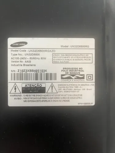 Tv Samsung 32 defeito