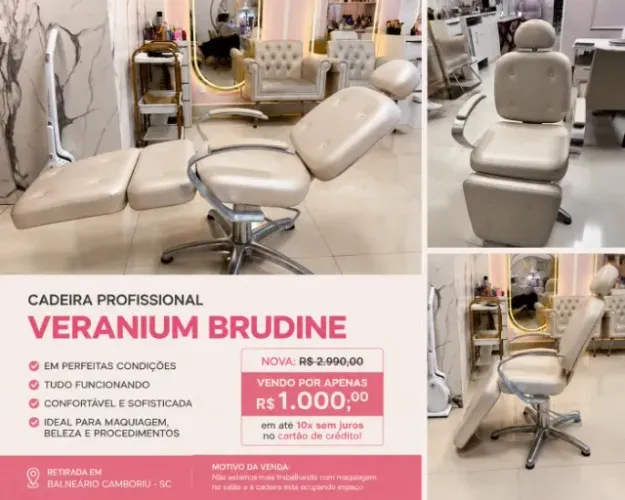 Cadeira de maquiagem Brudine Veranium