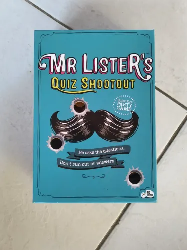Jogo Mr Lister's Quiz Shootout em perfeito estado de conservação