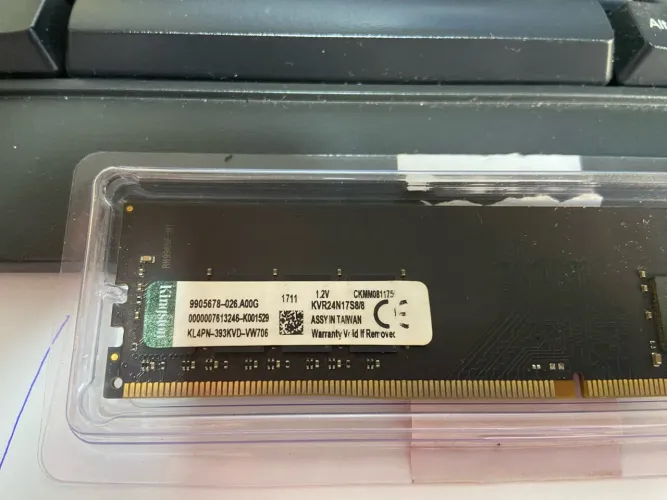Memória DDR4 8Gb 2400mhz Cl17 Kingston
