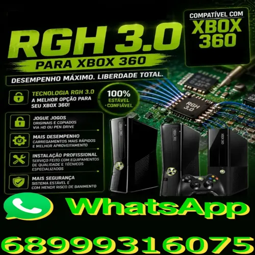 RGH 3.0, se trazer o HD não cobramos Extra os jogos vão de graça