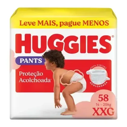 Fralda Huggies Pants XXG 58 Unidades Original