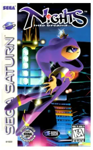 JOGO NIGHTS INTO DREAMS CD ROM NOVO SEGA SATURN