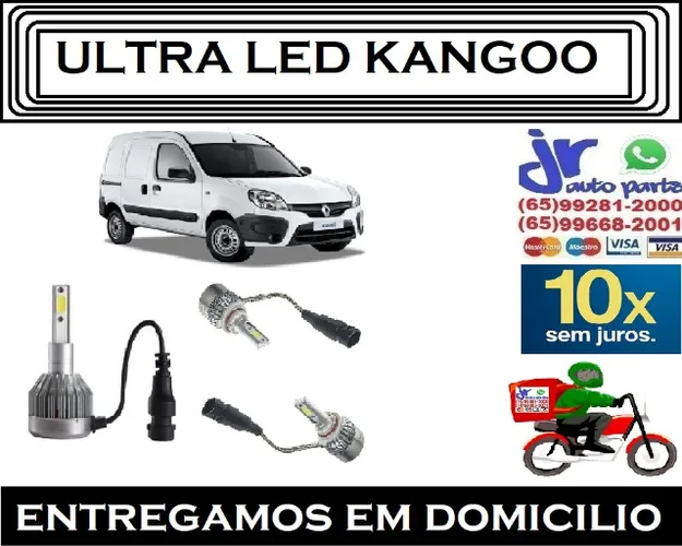 Lampada Ultra LED (Alta e Baixa )Kangoo 6000K 12V 24V