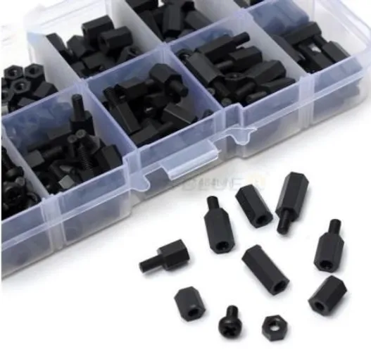 Espaçadores Hexagonais Kit 180 Unidades M2.5 Macho Para Fêmea Automação COD-CP622 