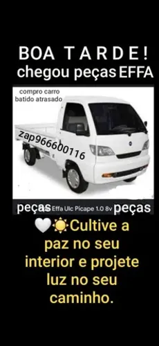 M100 effa pic up Ferro velho catonho funcionamos todos os dia 