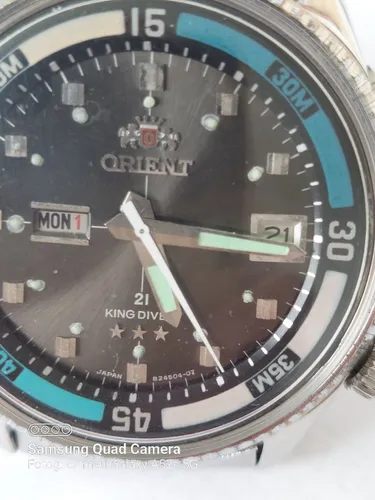 Relógio marca orient modelo King Dive todo aço 