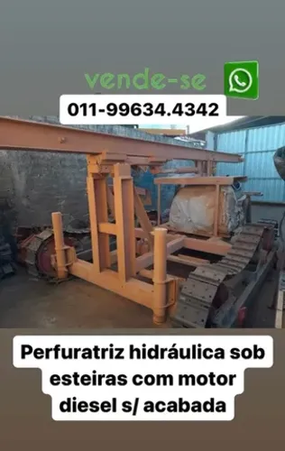 Perfuratriz hidráulica sobre esteiras 