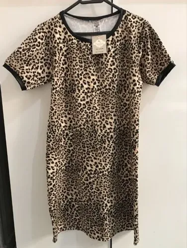 (NOVO!!!) Vestido Onça Curto