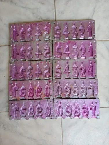 Forma em alumínio para velas de aniversário