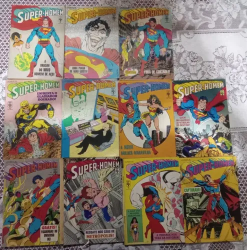 Onze hqs do Superman formatinho abril jovem com histórias de John Byrne