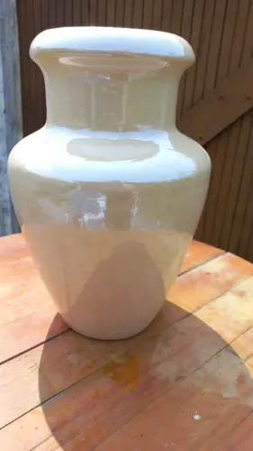 Vaso decorativo cerâmica usado