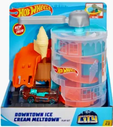 Hot Wheels - Pista City Downtown Ice Cream Meltdown