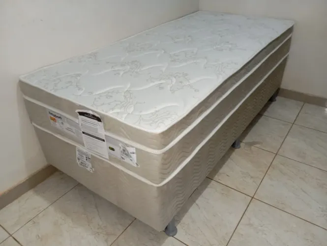 Cama box solteiro molas ensacadas 88x188