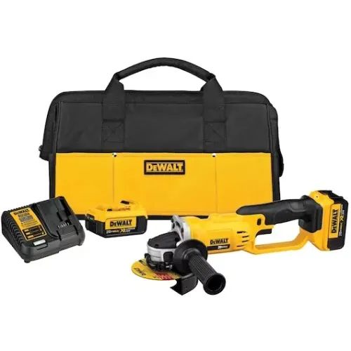 Kit Esmerilhadeira Angular 4-1/2'' - 5'' com Carregador, 2 Baterias de 5Ah e Bolsa-Dewalt
