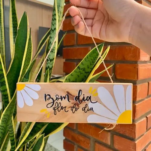 Plaquinha decorativa 