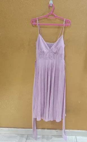 Vestido rosa festa