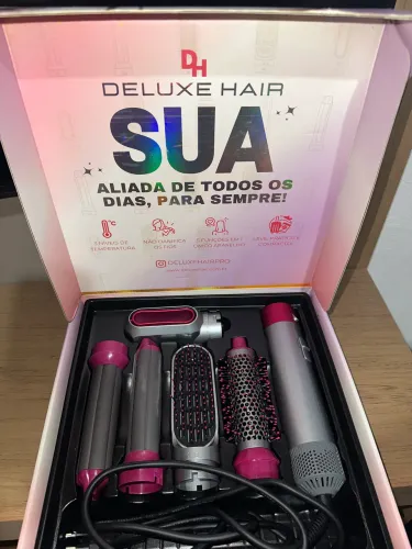 5 em 1 Escova Secador de cabelo Pente Modelador de Ar Quente Profissional 220v