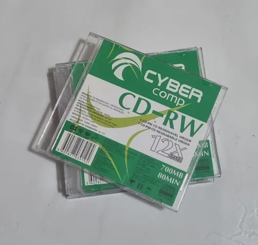 CD-RW CYBER COMP 700MB 12X (7 unidades).