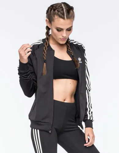 Blusa adidas com zíper 