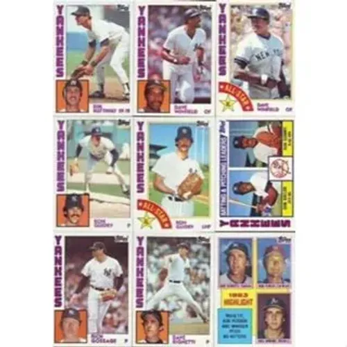 1984 Topps Baseball Complete Mint 792 Card Set