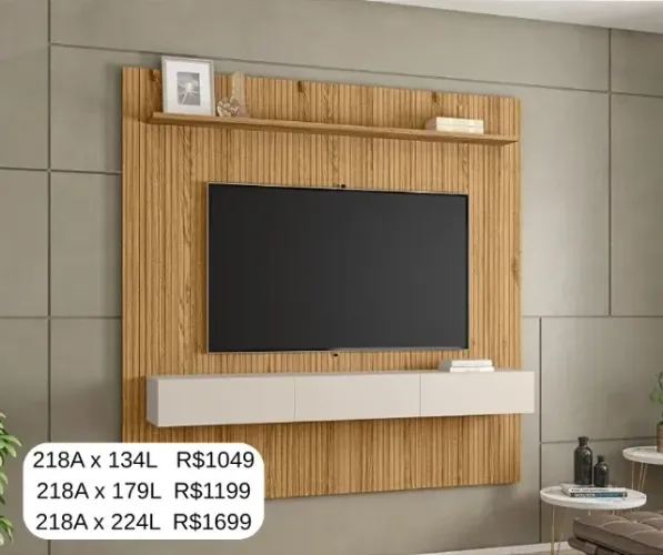 Home Suspenso ripado com estante - Apartir de R$:1049
