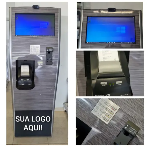 Totem de Autoatendimento Touch 19? Intel Core i5 + Impressora Bematech Loja Eco Eletron