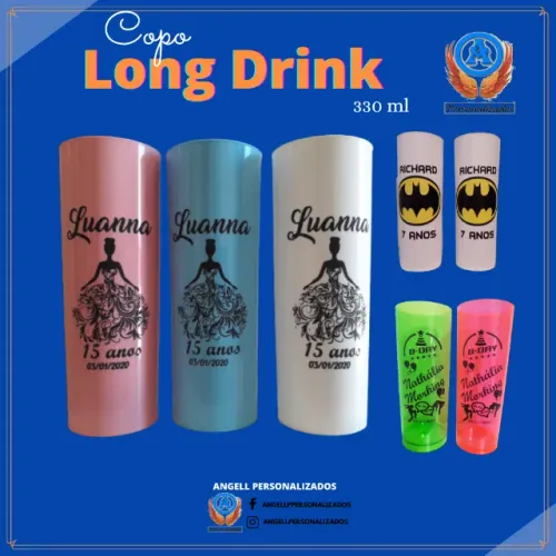 Copos Long drink - Personalizados