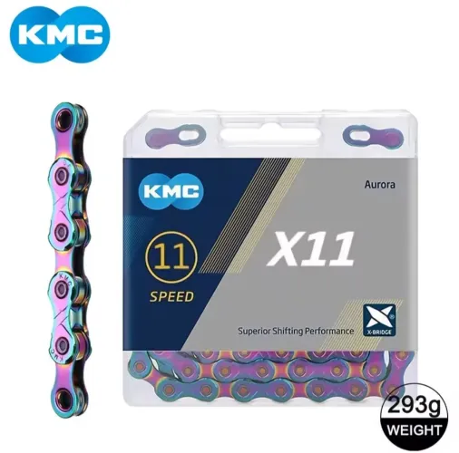 Corrente bicicleta KMC X11 color 11V  118L 