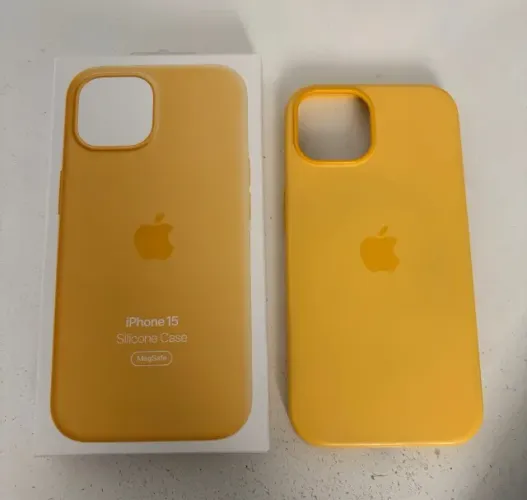 Apple Capa de silicone com MagSafe para iPhone 15 - Solar ?