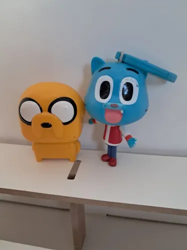 Lote miniaturas colecionáveis Gumball + Jake (Fini e Jake)